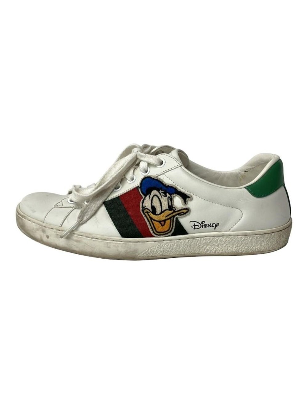 Gucci Sneakers 5.5 Ace White Green Multi Leather